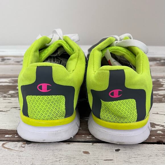 Champion Neon Yellow Leopard Print Running Training Shoe. Women's 5 1/2 S86B - Picture 6 of 8